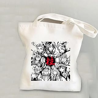 Anime demon slayer sac à dos en toile pour filles, sac à bandoulière