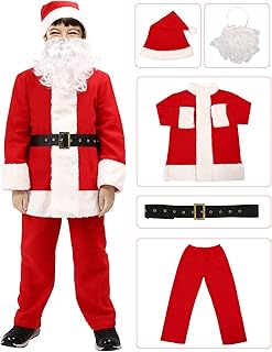 Costume de père noël pour hommes, costume de père noël de luxe, costume de père noël 10 pièces pour adultes, costume de père noël pour noël. Votre satisfaction, notre priorité chez Diaytar