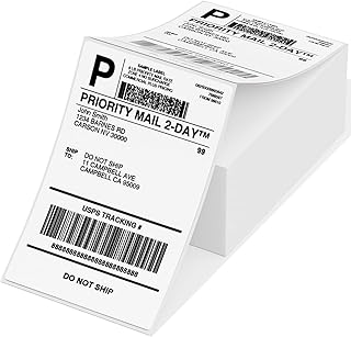 Étiquettes d'expédition thermique directe pliables fumimo 4" x 6" pour l'expédition, l'adresse, l'envoi