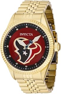 Montre invicta nfl houston texans pour hommes - 43 mm or (42433), bracelet