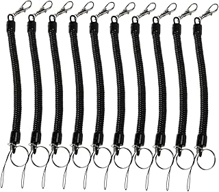 Todmummy 10 pièces porte-clés de voiture en corde à ressort porte-clés portable corde