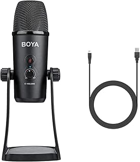 Microphone de conférence usb, boya by-pm700 microphone à condensateur usb live pour ordinateur