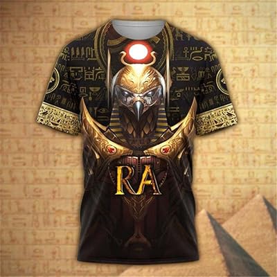 T-shirt de marque dieux de l'egypte ancienne déesses pharaon impression 3d t-shirts