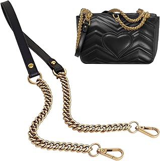 Sangle de longueur de ceinture en chaîne en métal et simili cuir