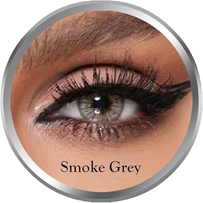 Lentilles de contact gris fumée amara, lentilles de contact cosmétiques originales unisexes, jetables