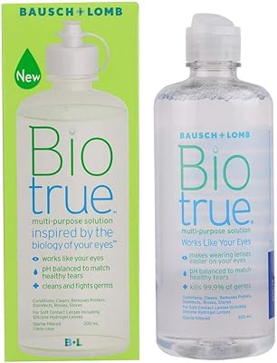 Solution pour lentilles de contact bausch + lomb bio true (300 ml)