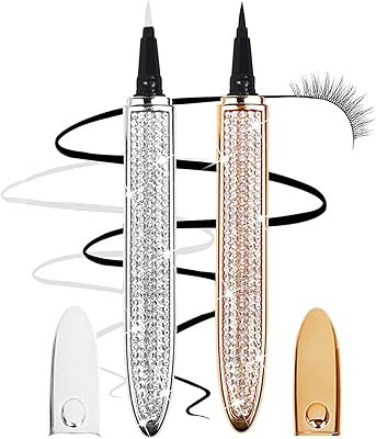 2 stylos à colle pour cils stylo crayon eye-liner auto-adhésif amélioré