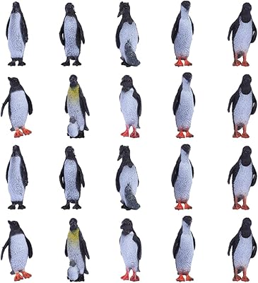 Toy my toy 32 pièces modèle pingouin antarctique décoration de gâteau figurines d'animaux
