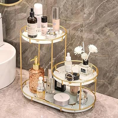 Support de rangement en fer platto à 3 niveaux plateau pour cosmétiques