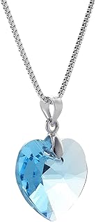 Collier plaqué or blanc pur et sincère en cristaux swarovski® - 5031018, cristal