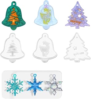 Moules en résine décorations de bijoux de noël zingso 4 pièces ensemble