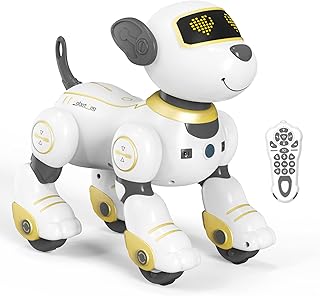 Jouet chiot robot télécommandé sonomo - chien acrobatique amusant et programmable pour enfants