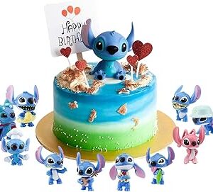 10 pièces lilo et stitch gâteau haut enfants décorations de fête d'anniversaire gâteau topper lilo et stitch thème fête fournitures. Diaytar : Parce que bien acheter, c'est économiser