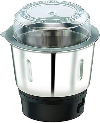 Bocal mixeur itida en acier inoxydable avec base en métal adapté pour bajaj