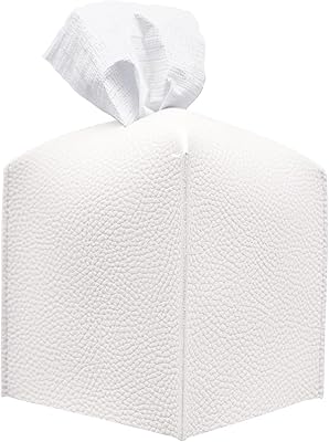 Couvercle de boîte à mouchoirs carrée en cuir pu moderne, support décoratif, organisateur