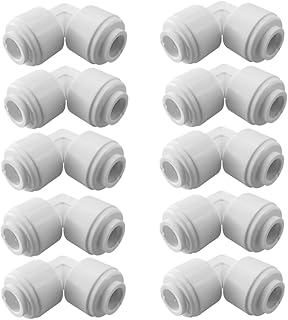 Puresec 2018 ltob1414 petit raccord rapide en plastique blanc, coude à 90 degrés