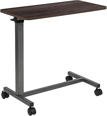 Table de lit réglable flash furniture avec roulettes pour la maison et l'hôpital