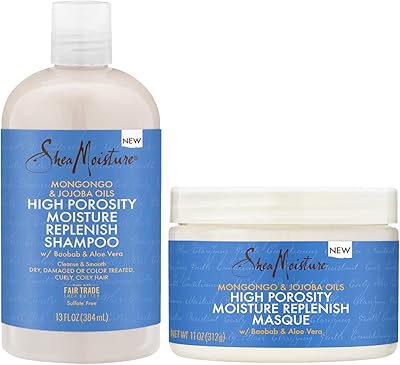 Shampooing hydratant au karité haute porosité pour cheveux bouclés et frisés