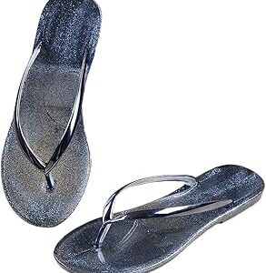 Tongs hippiwa pour femmes, chaussures de plage en gelée, sandales d'été argentées, pantoufles à lanières. Diaytar Sénégal : Qualité garantie, prix imbattables, livraison rapide