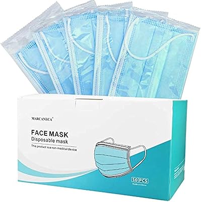 Masque facial épais jetable marcanica à 3 couches avec boucle d'oreille