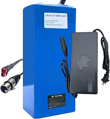 Batterie de vélo électrique 52v 60v 20ah batterie lithium-ion avec chargeur 3a