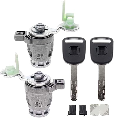 Autokay 72146s73003 serrure de porte avant gauche conducteur côté passager droit avec clés pour honda. Des économies garanties sur chaque commande avec Diaytar