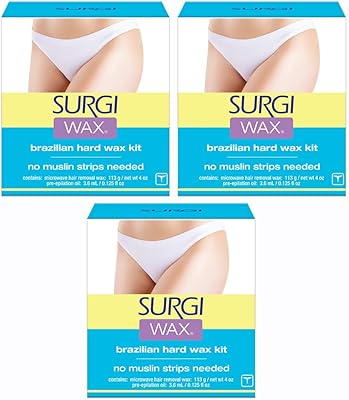 Kit de cire brésilienne pour parties intimes gargy-wax, boîtes de 4 onces
