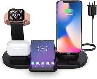 Chargeur sans fil 6 en 1, chargeur sans fil rapide qi pour plusieurs