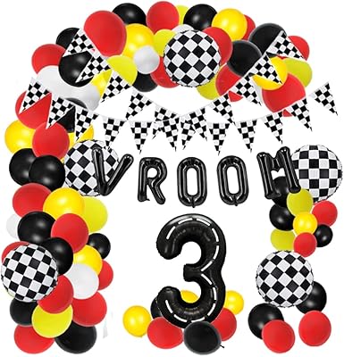 Kit de guirlande d'arc de ballons de voiture de course 40 pouces, ballon
