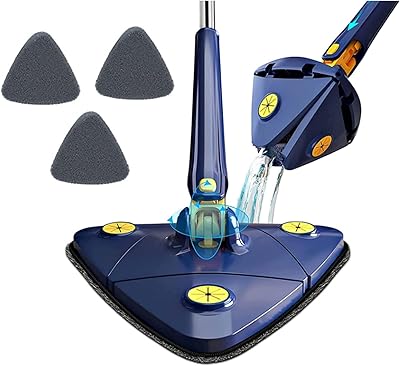 Vadrouille de nettoyage de sol rotative à 360 degrés vadrouille en microfibre