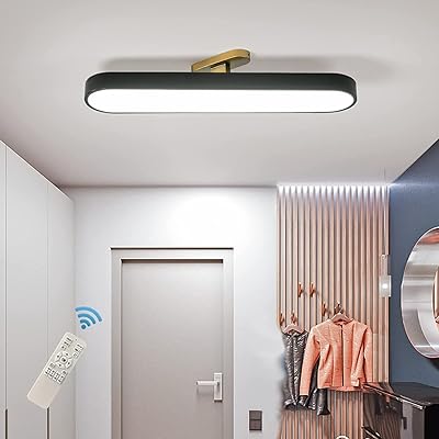 Plafonnier janed à intensité variable plafonnier led noir moderne avec télécommande