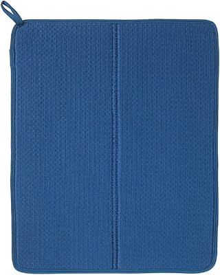 Tapis d'égouttoir ikea nysköljd little loved corner, tapis d'égouttage réversible, bleu