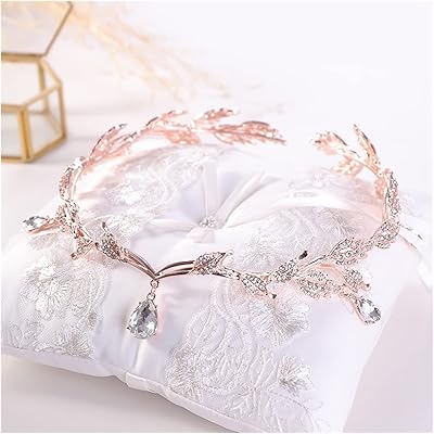 Couronne de bandeau couronne de mariée accessoires de cheveux de mariée strass goutte