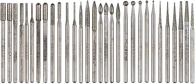 Yakamoz 30 pièces ensemble d'accessoires de foret rotatif revêtu de titane à tige