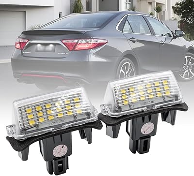 Nslumo kit d'éclairage de plaque d'immatriculation led complet compatible avec toyota camry highlander
