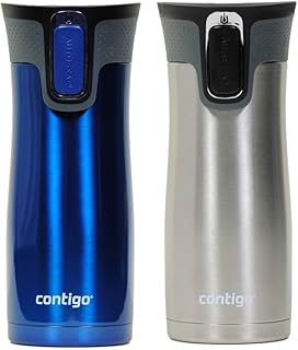 Tasse de voyage isotherme sous vide contigo west loop, 16 oz, acier inoxydable