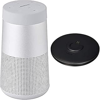 Haut-parleur bluetooth bose soundlink revolve ii - argent de luxe avec support