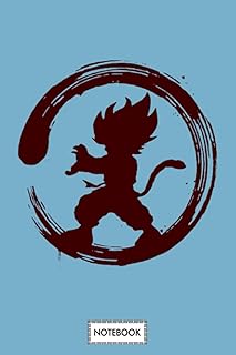 Cahier circle goku : journal, papier ligné universitaire, agenda, 6x9 120 pages, couverture