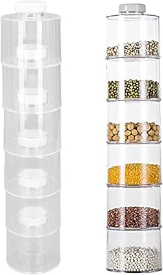 Ensemble de pots à épices transparents de 10,5 oz, boîte à épices