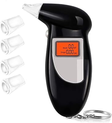 Testeur d'alcool, kit de capteur de semi-conducteur professionnel, grand porte-clés d'alcool numérique respirant