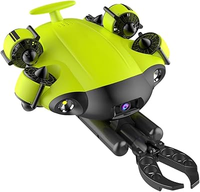 Drone sous-marin avec bras robotique, mouvement omnidirectionnel, durée d'exécution prolongée, caméra 4k uhd, rail de tête vr, led 4 000 lumens, plongée jusqu'à 330 pieds rov. Diaytar : Le discount nouvelle génération au Sénégal
