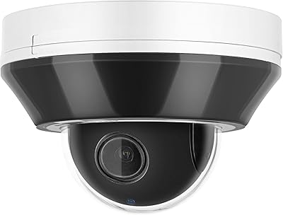Caméra de sécurité extérieure ip ptz 6mp avec panoramique et panoramique optique 3x