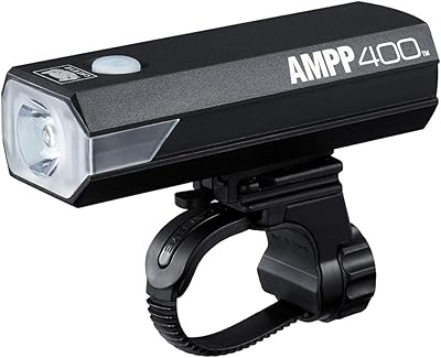 Éclairage avant de vélo cateye ampp 400 unisexe noir 34 x