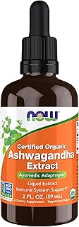 Now supplements extrait liquide d'ashwagandha biologique soutien du système immunitaire 59