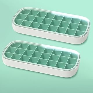 Boîte à glaçons congelée pour réfrigérateur, paquet de 2 plateaux à glaçons flexibles