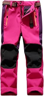 Jessie kidden pantalon de randonnée en plein air pour enfants, coque souple, coupe-vent