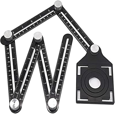 Ensemble d'outils de localisation de trous de carreaux de céramique réglables en alliage