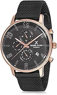Montre à quartz pour homme daniel klein, affichage analogique et bracelet en acier