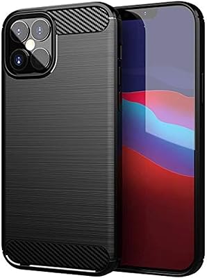 Coque de protection noire classique pour iphone 12 pro 6,1 pouces avec design