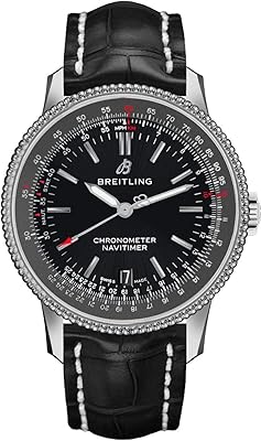 Montre pour homme britling navitimer 1 automatic 38 cadran noir a17325241b1p1